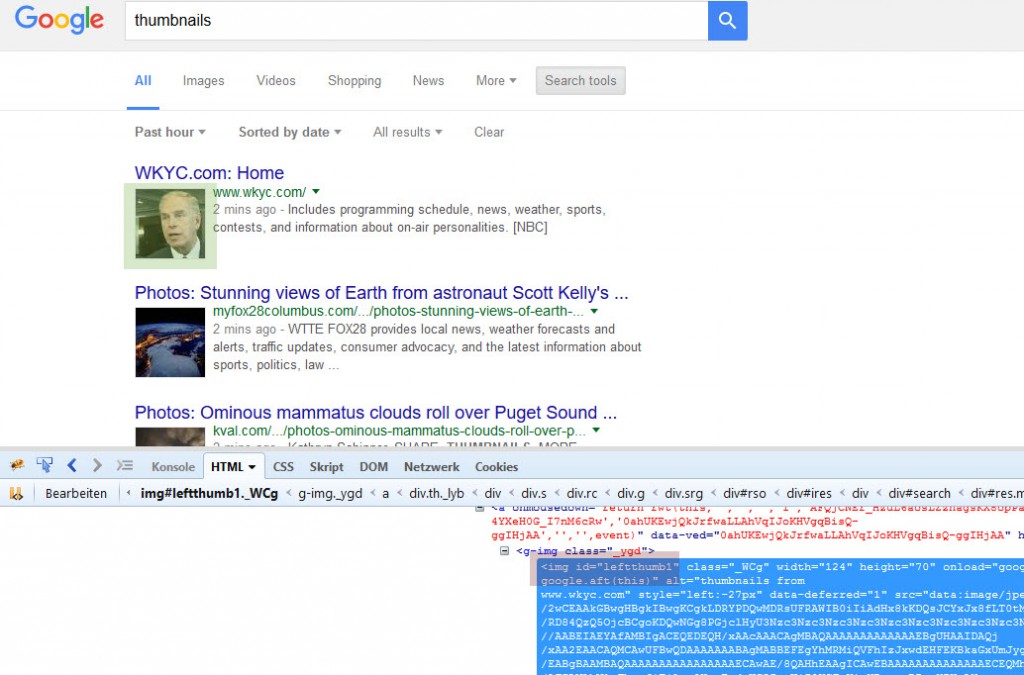 Google Thumbnails