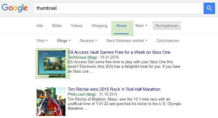 thumbnail Newssuche Google