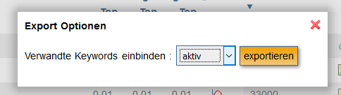 Export Optionen