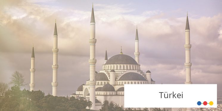 Blick auf Moschee in Istanbul