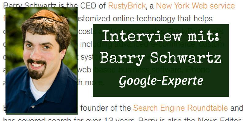 Interiew mit Barry Schwartz