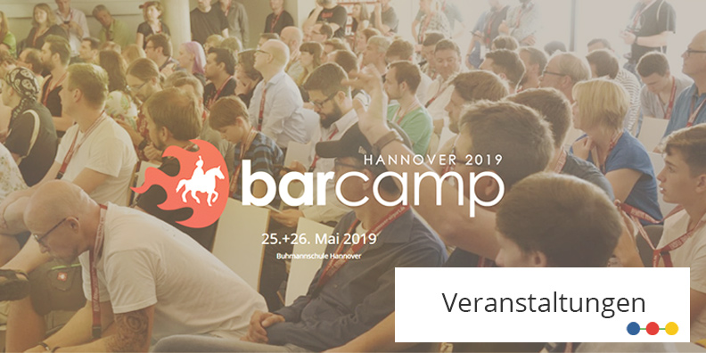 Hannover Barcamp 2019 Teaserbild mit Besuchern des Barcamps 2018