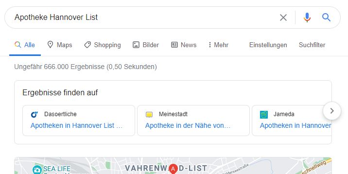 Apotheke Hannover List